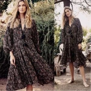 DOEN Honfleur midi Anita paisley cotton dress